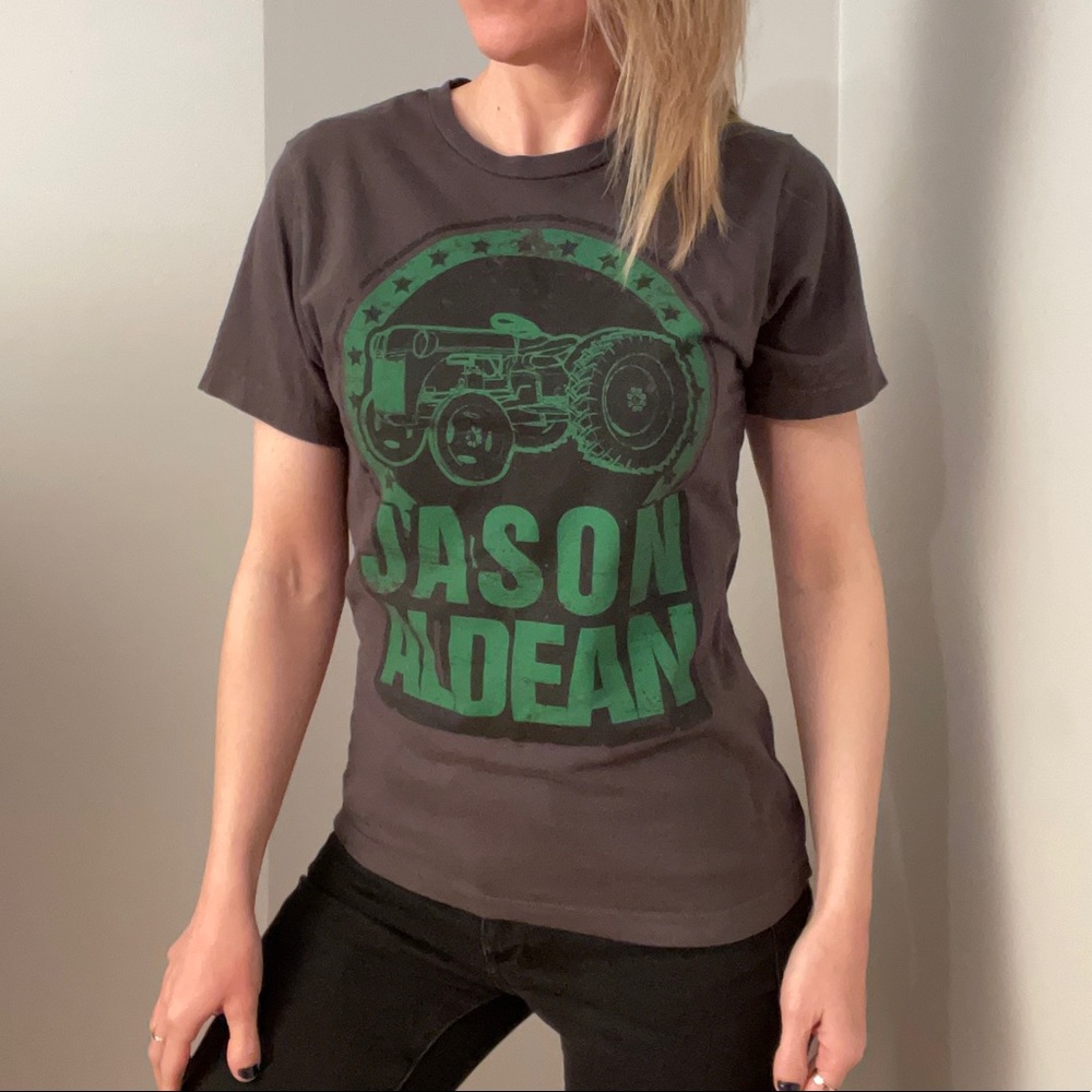 JASON ALDEAN Big Green Tractor Country Concert T-Shirt - Picture 3 of 8